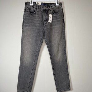 Levi's Made Crafted Twig High Rise Slim Denim Jeans Women's 29 Gray NWT
